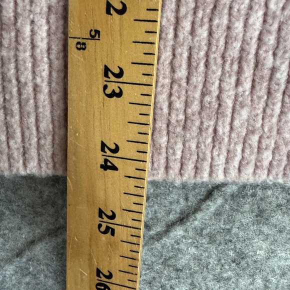 Abercrombie‎ & Fitch Sweater Womens XL Pink Ribbed Mock Neck Pullover Cozy - Picture 4 of 6
